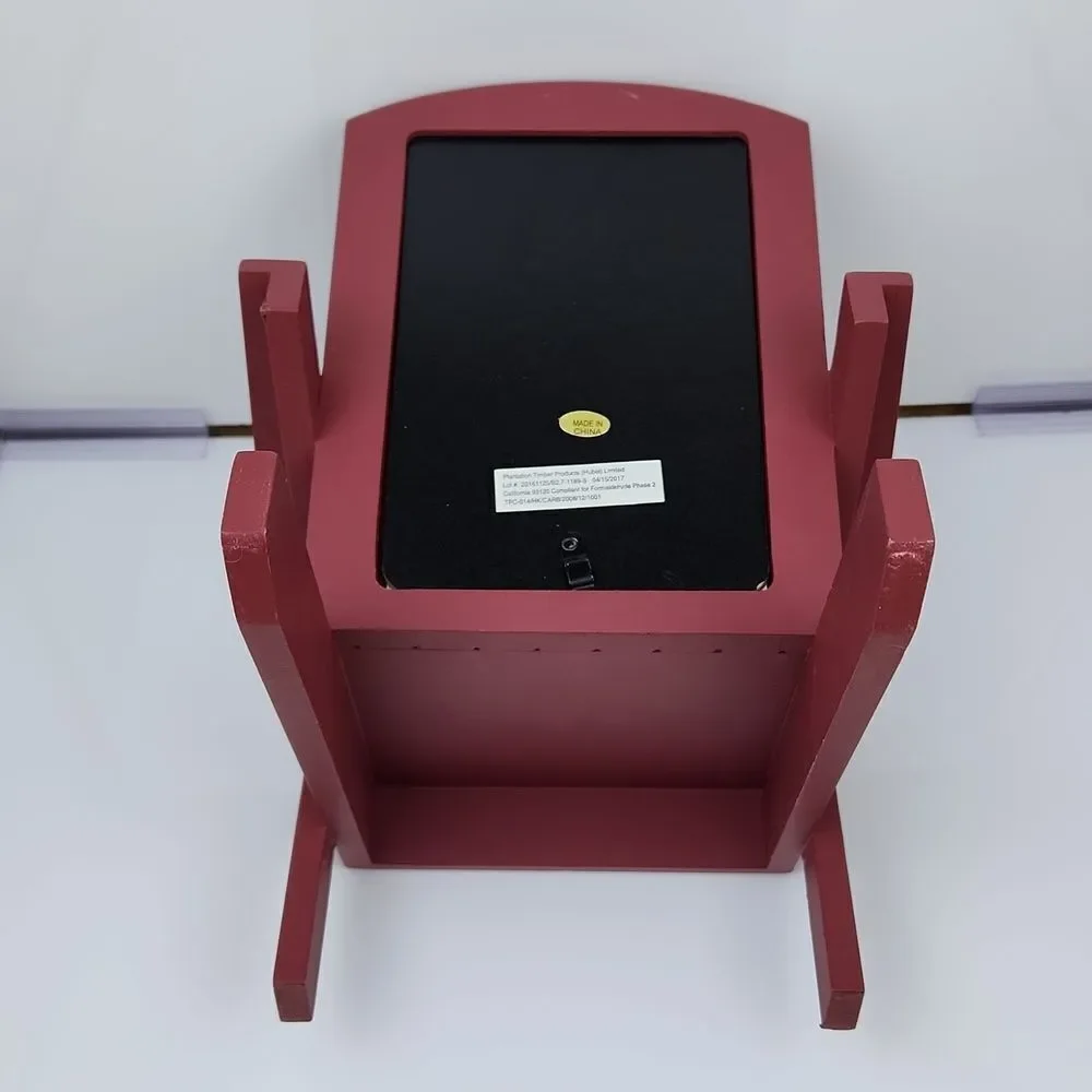 🔹️NWOT Red Adirondack Beach Chair 4x6 Picture Frame